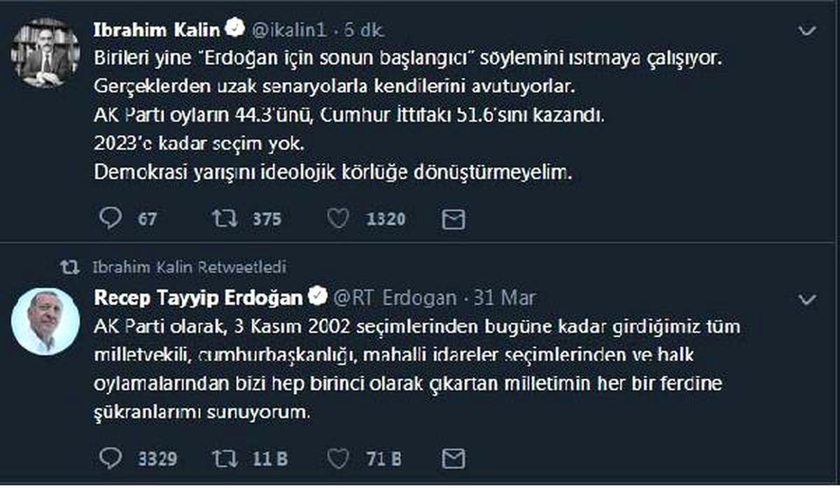 İbrahim Kalın: 2023\'e Kadar Seçim Yok
