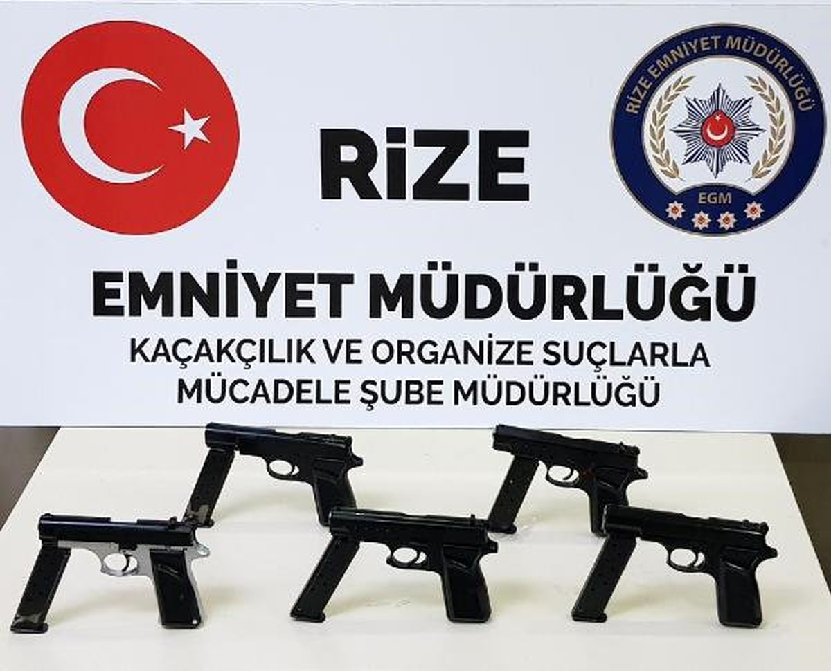 Rize\'de Silah Kaçakçığı Operasyonu: 4 Tutuklama