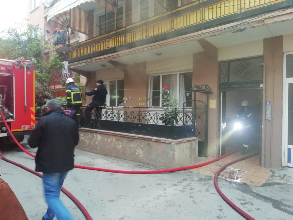 Suriyeli Ailenin Yaşadığı Evde Çıkan Yangın Korkuttu