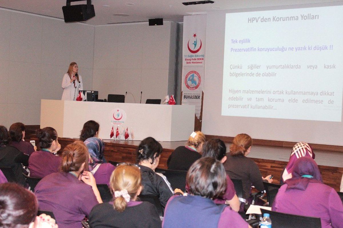 Fethi Sekin Şehir Hastanesinde Hpv Semineri