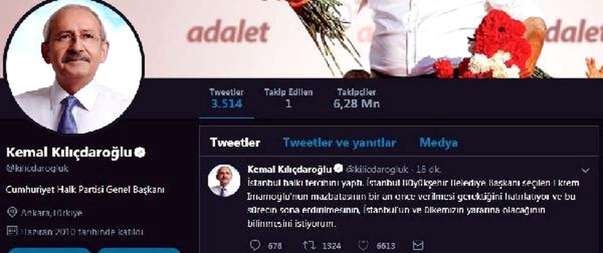 Kılıçdaroğlu: İmamoğlu\'nun Mazbatasının Verilmesi Gerekiyor