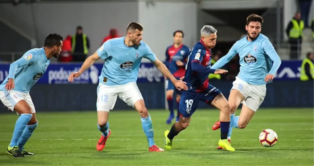 Okay Yokuşlu\'nun Formasını Giydiği Celta Vigo, Huesca ile 3-3 Berabere Kaldı