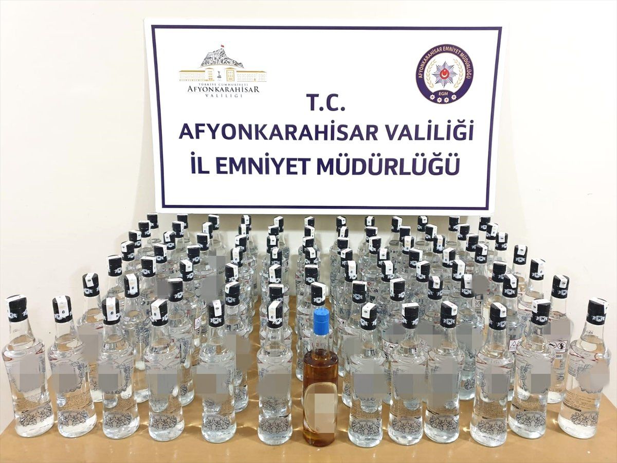 Afyonkarahisar\'da Kaçak İçki Operasyonu