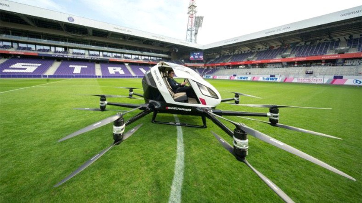 Çinlilerin Geliştirdiği Drone Taksi, İlk Uçuşunu Viyana\'da Gerçekleştirdi