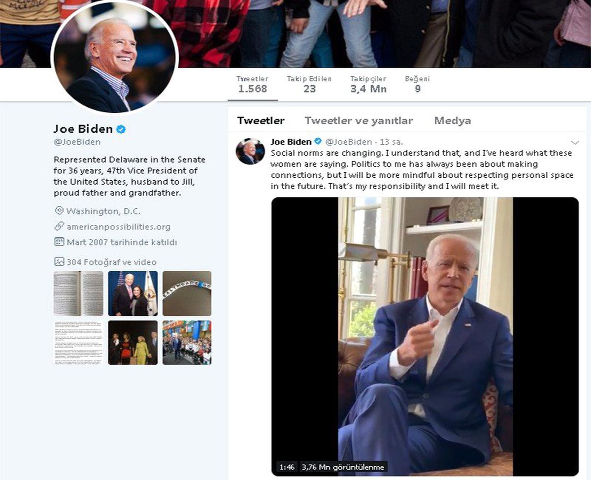 Tacizle Suçlanan Joe Biden\'dan Açıklama