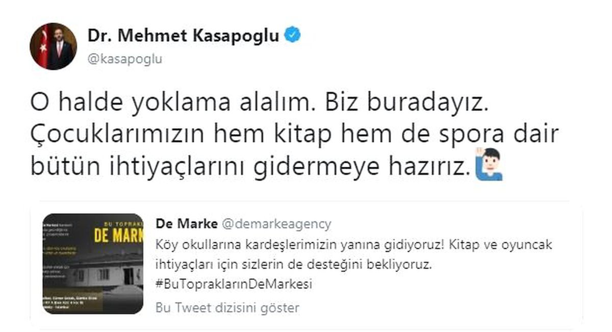 Bakan Kasapoğlu\'ndan Kitap ve Oyuncak Kampanyasına Destek