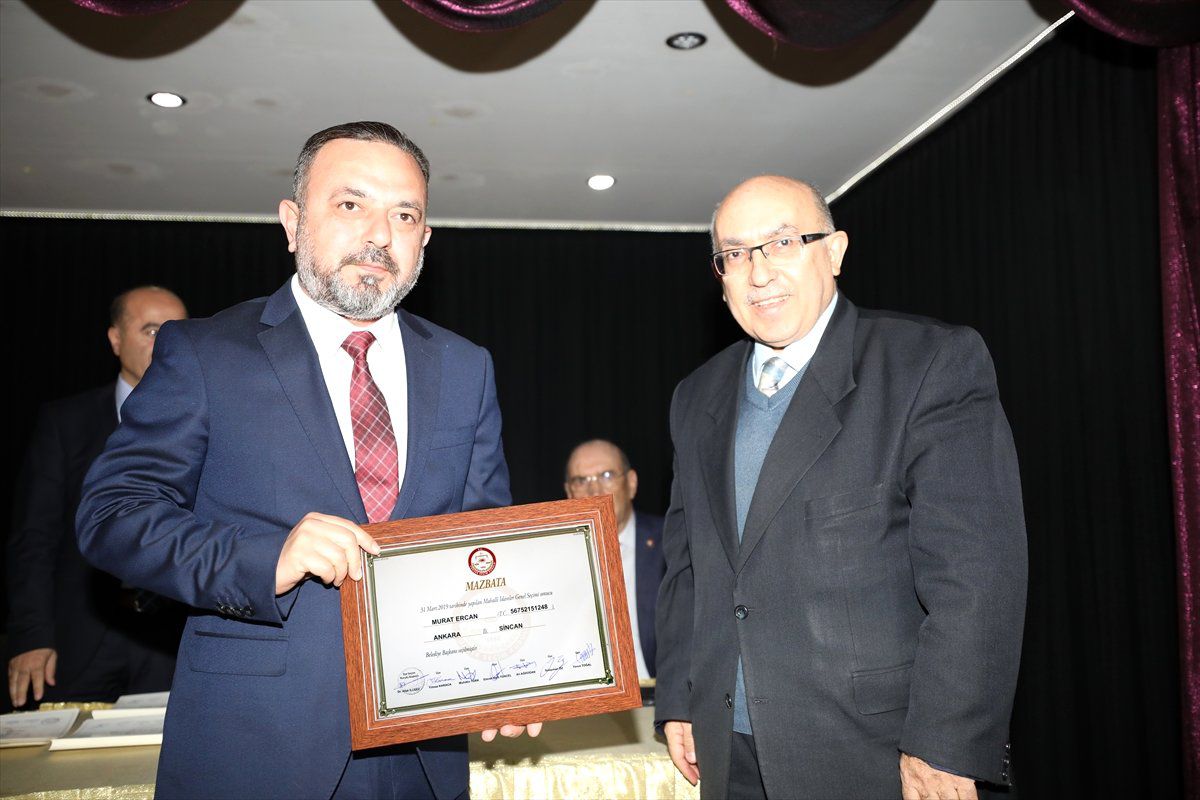 Sincan Belediye Başkanı Ercan Mazbatasını Aldı