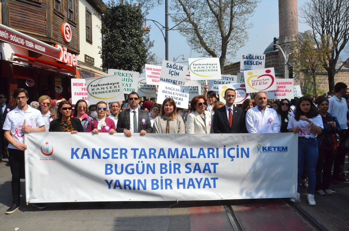 Kanserde Erken Teşhise Dikkati Çekmek İçin Yürüdüler