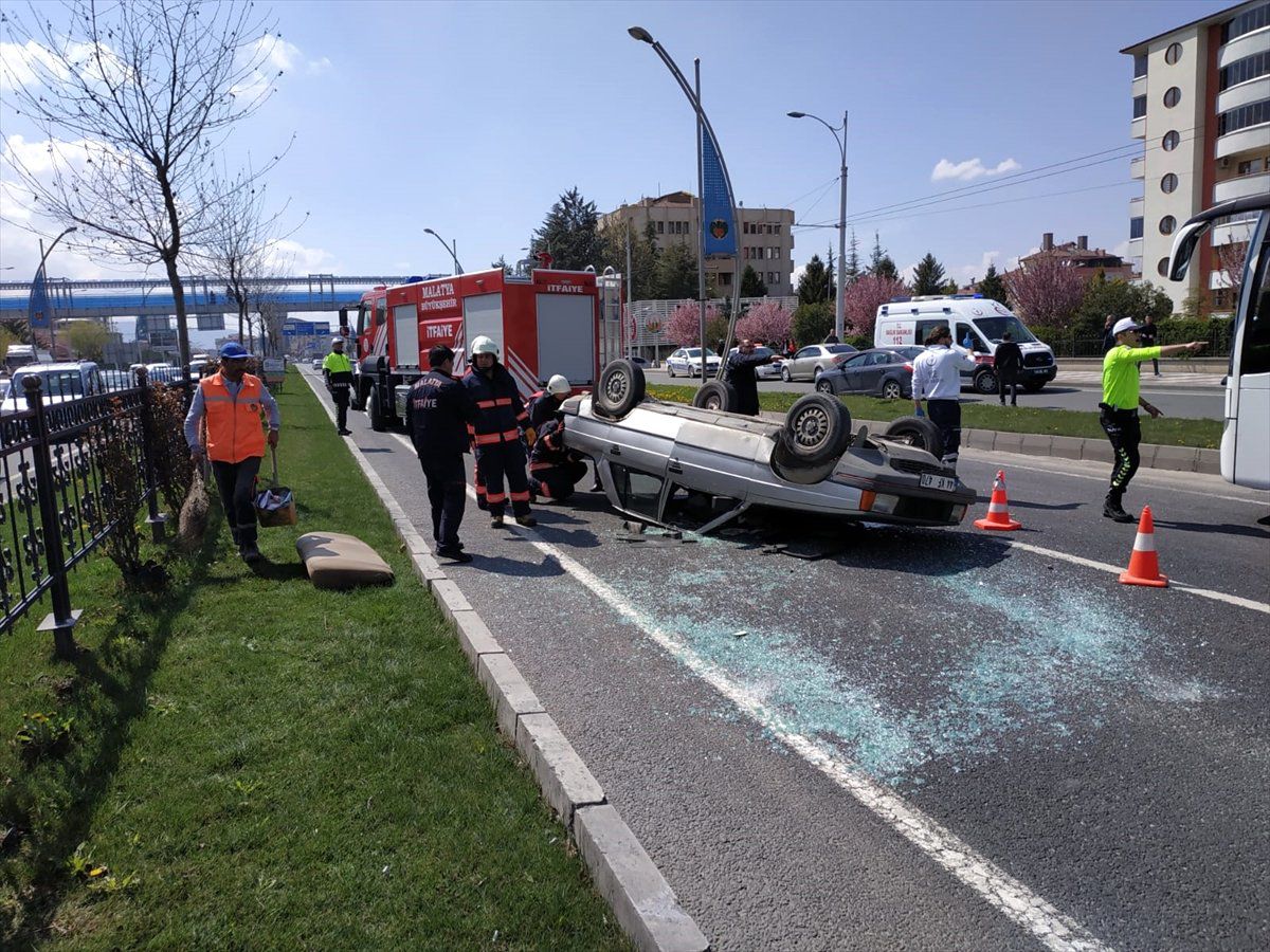 Malatya\'da Trafik Kazası: 1 Yaralı