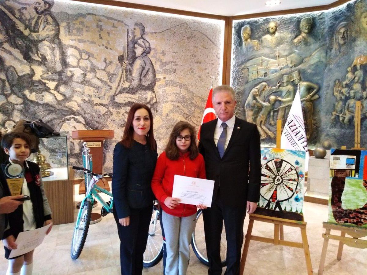 Sanko Okulları Öğrencisi Resimde İl Birincisi Oldu
