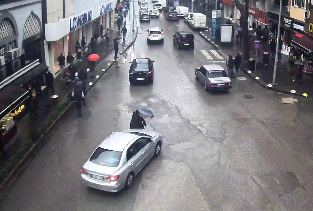 Yayalara Çarpma Anı Güvenlik Kameralarında