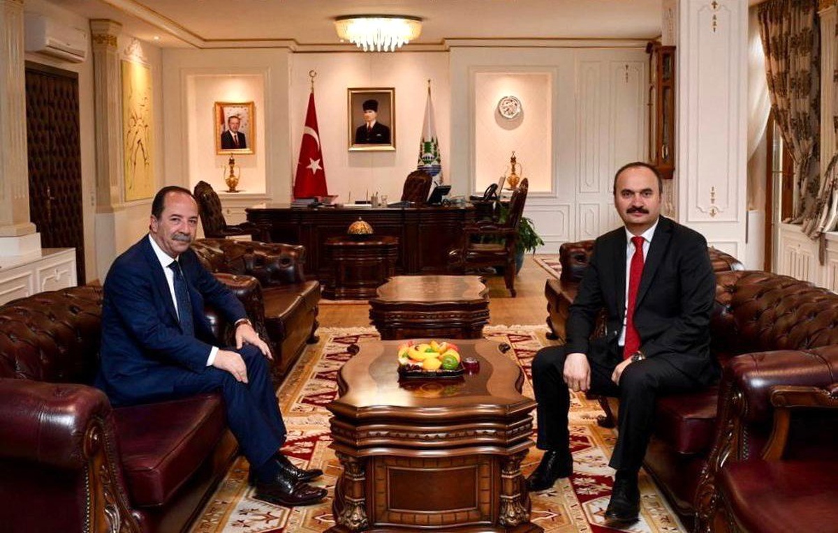 Gürkan\'ın İlk Ziyaret Vali Ekrem Canalp\'a