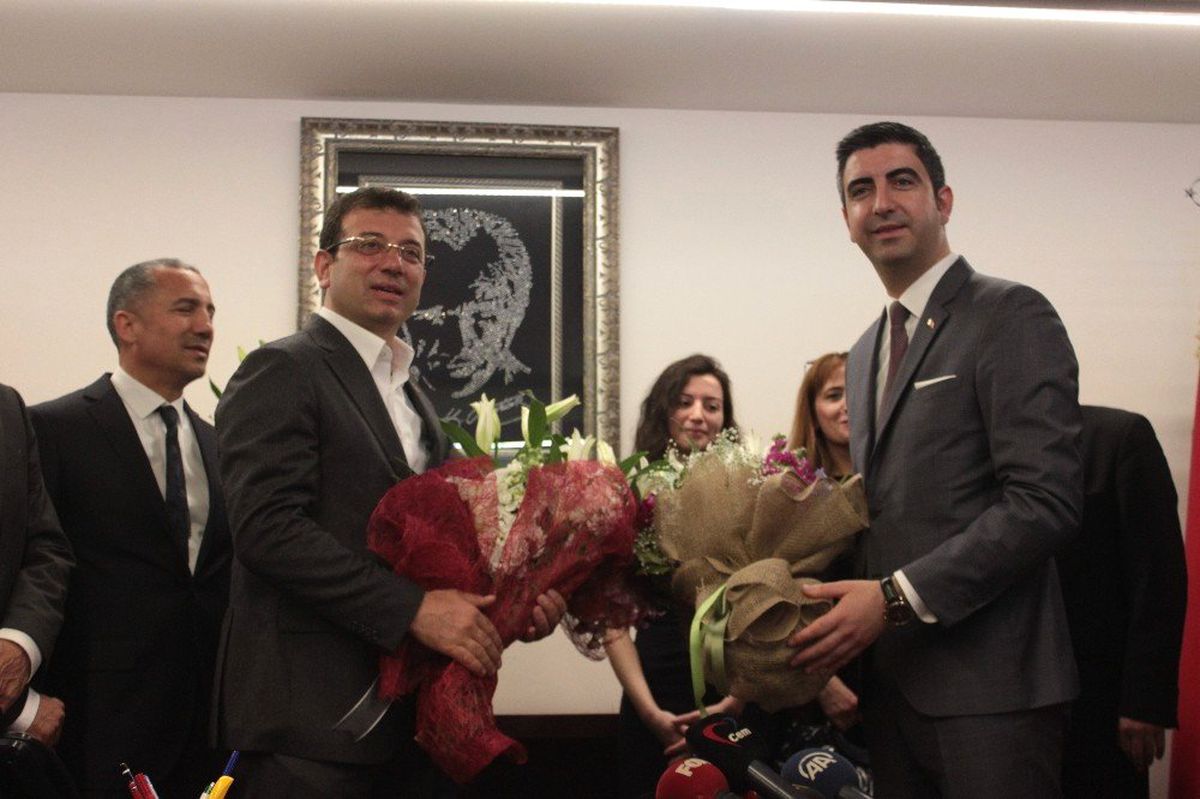 İmamoğlu\'ndan Kartal Belediye Başkanı Gökhan Yüksel\'e Tebrik Ziyareti