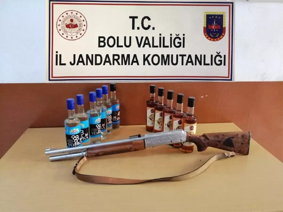 Bolu\'da, Uyuşturucu, Silah ve Kaçak İçki Operasyonu: 6 Gözaltı