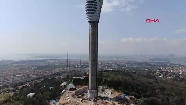 istanbul camlica tv kulesi nde yasam alanlarinin bulundugu katlarin montaji tamamlandi