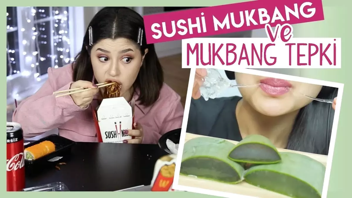 Sushi ve Noodle Mukbang | Mukbang Videolarına Tepki Veriyorum!