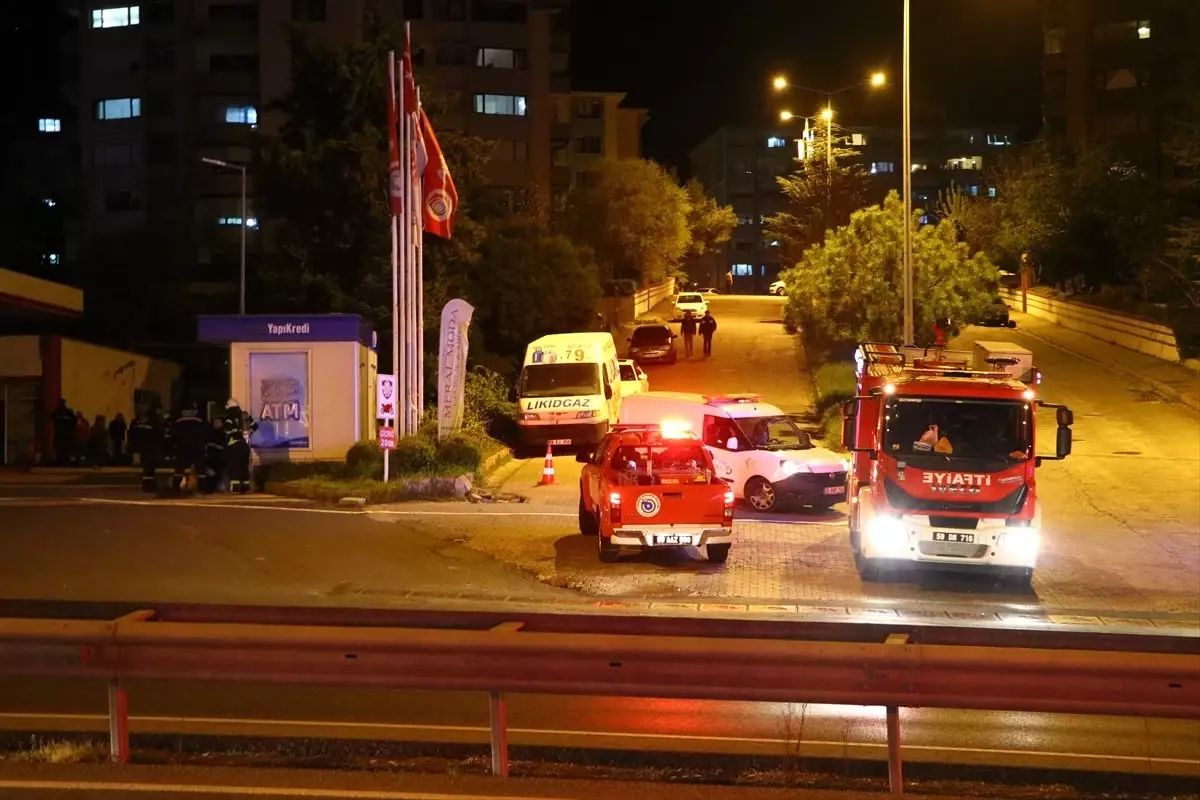 Tekirdağ\'da Akaryakıt İstasyonunda Gaz Sızıntısı