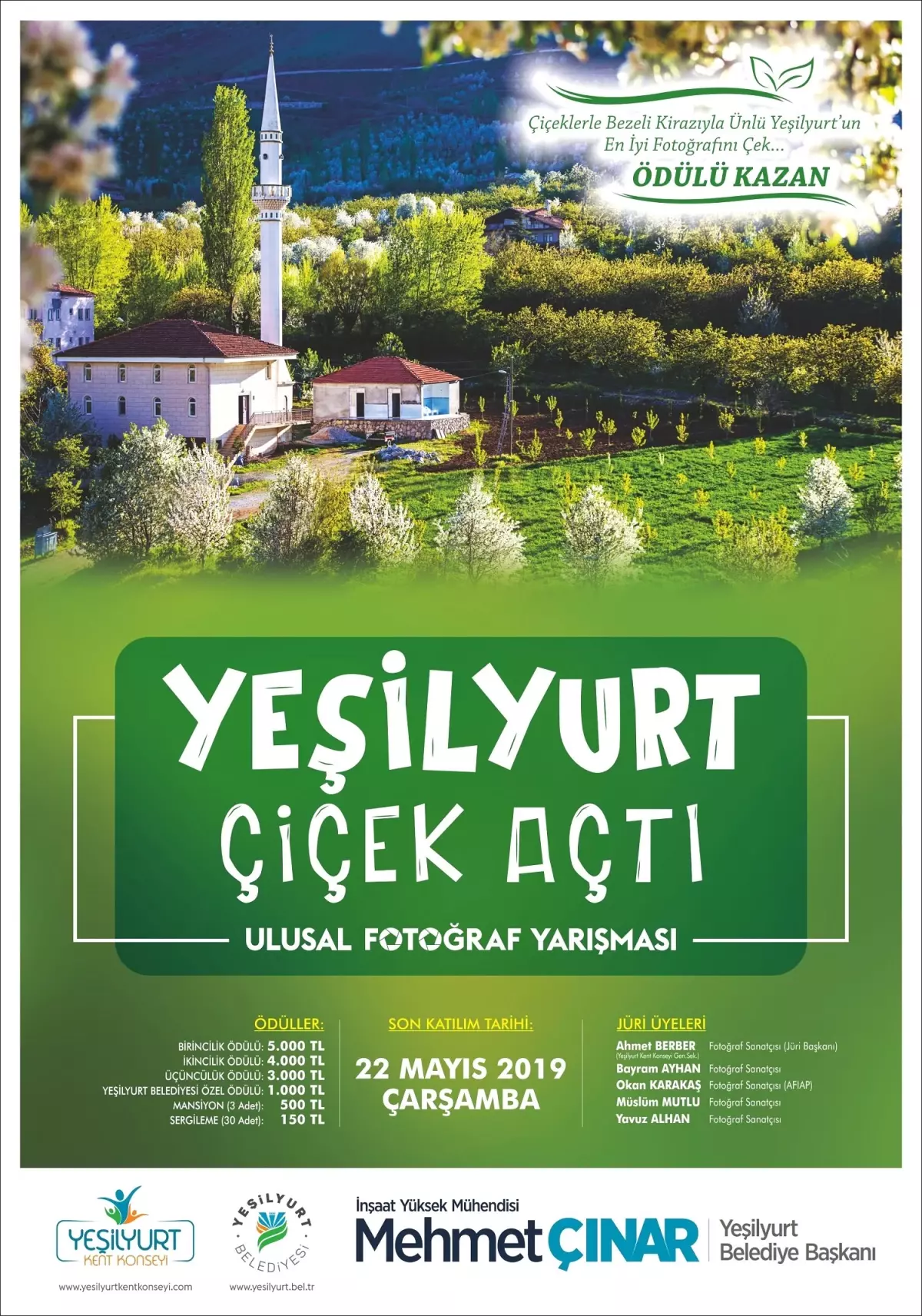 Yeşilyurt Belediyesi İle Yeşilyurt Kent Konseyinden Ulusal Fotoğraf Yarışması