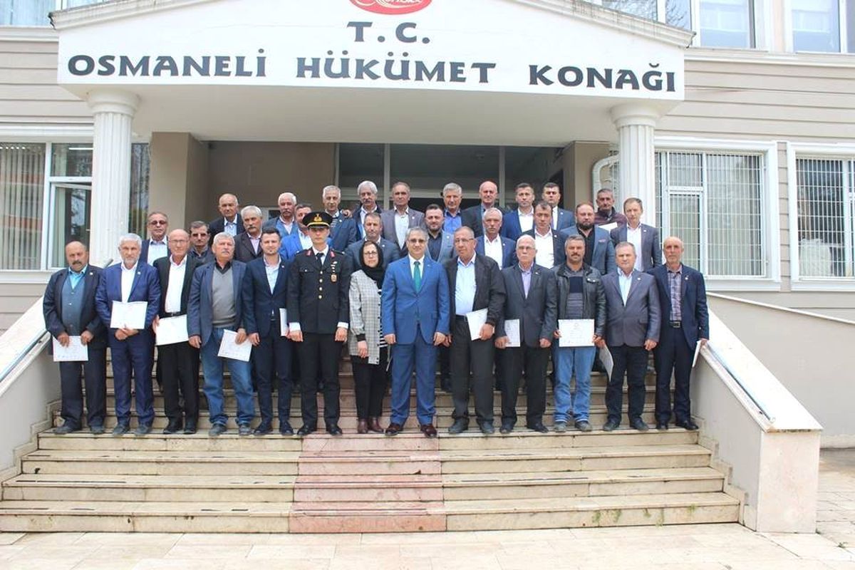 Muhtarlar Mazbatalarını Aldı