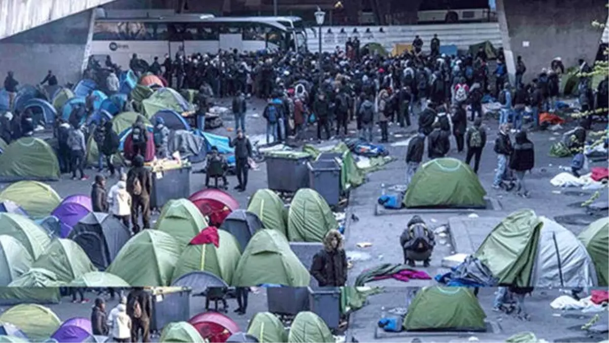 Paris\'te Göçmenler İçin 100 Kişilik Kapasiteli Yeni Barınma Merkezi