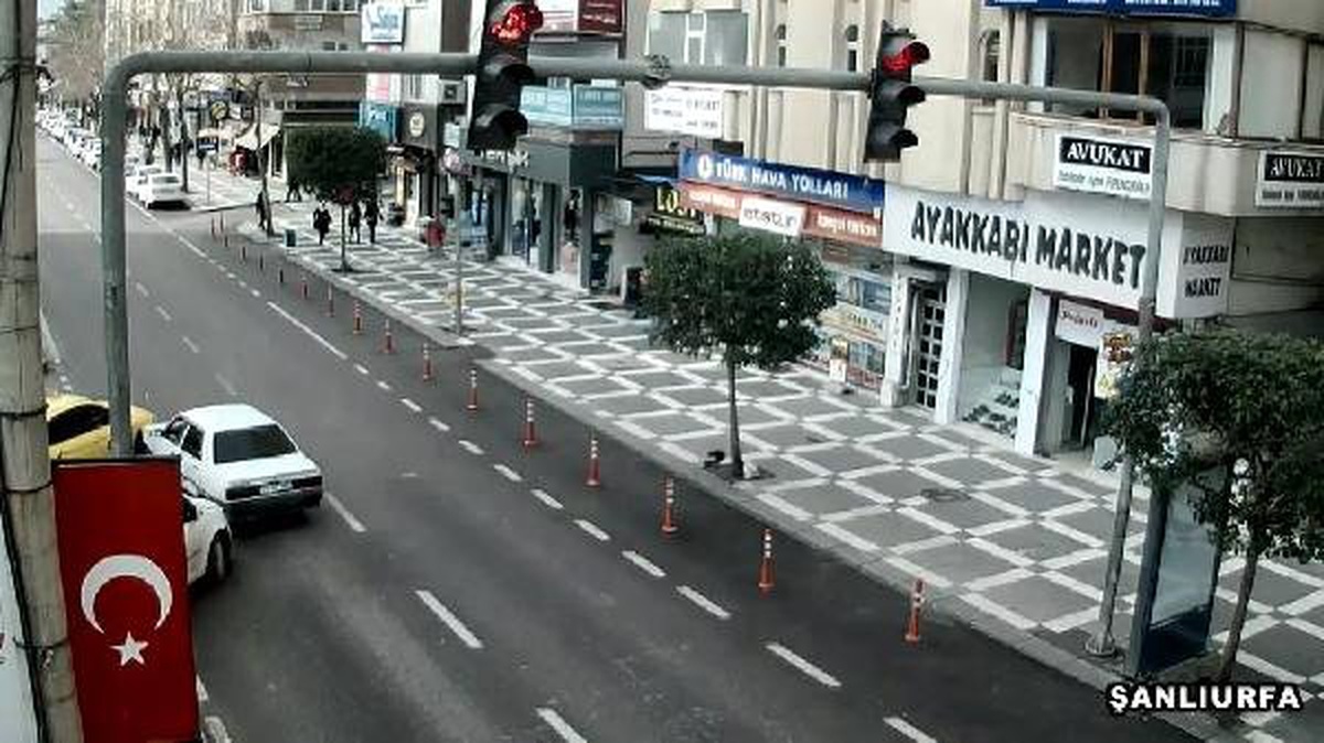 Şanlıurfa\'da, Zincirleme Kaza Anı Kamerada