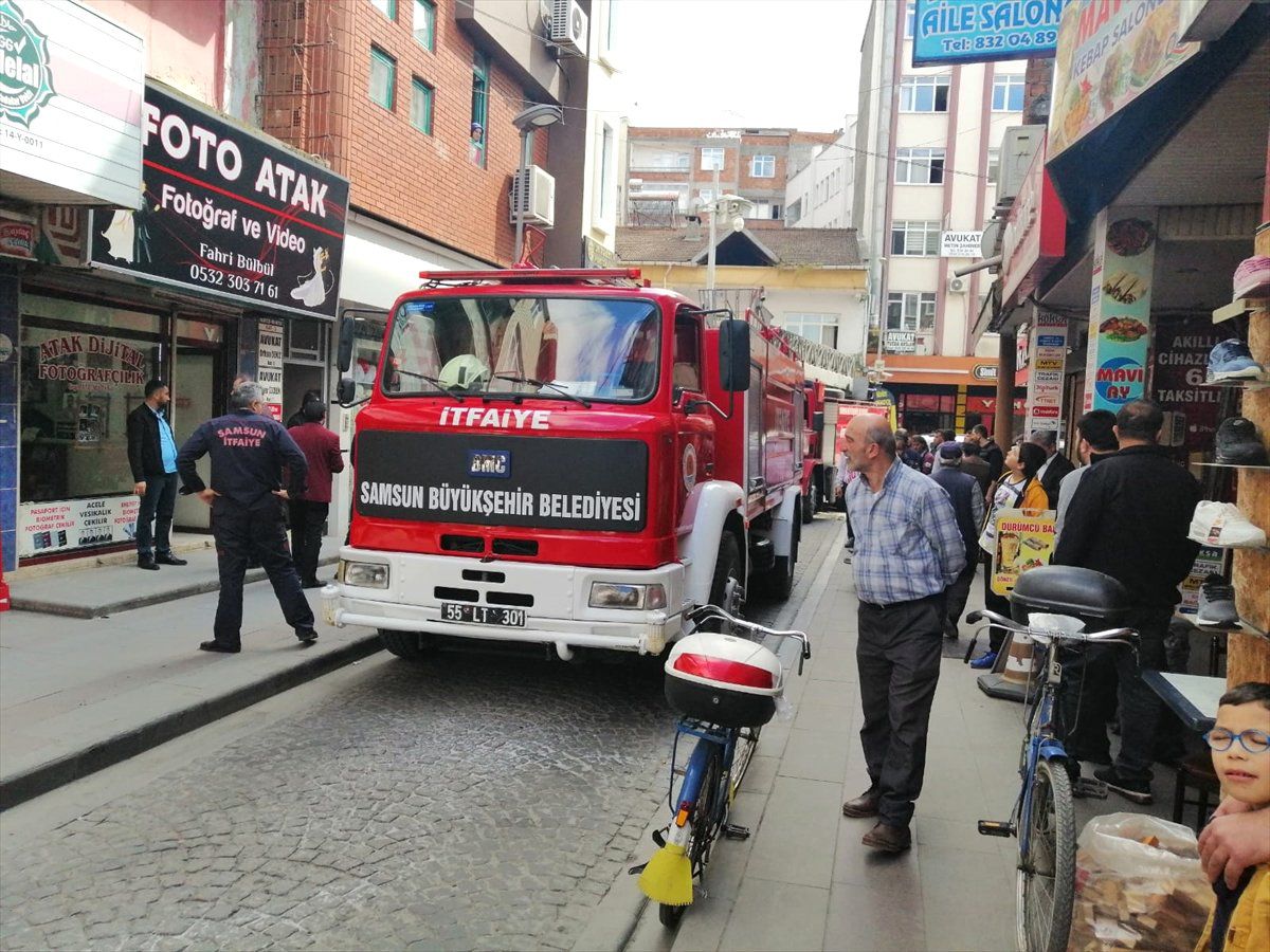 Çarşamba\'da İş Yeri Yangını
