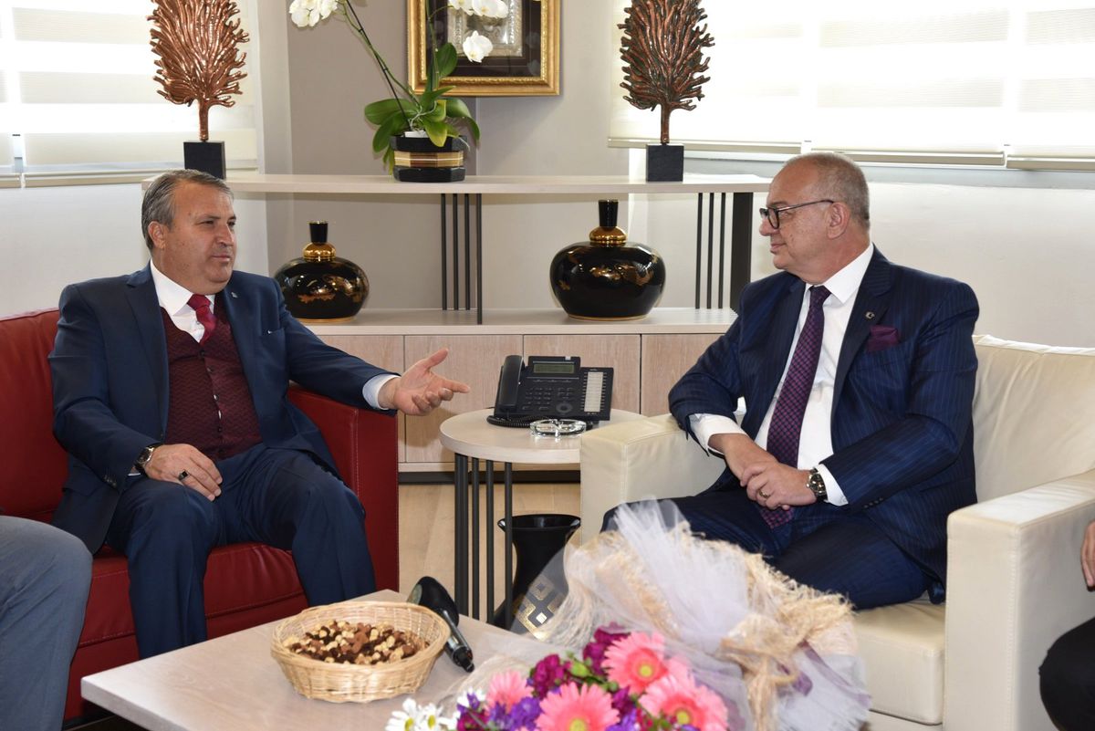 Başkan Ergün, Başkan Çerçi\'yi Ağırladı
