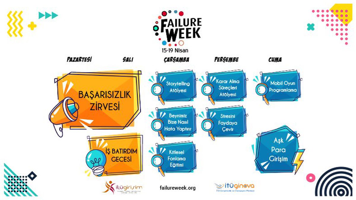 İTÜ Failure Week\'te Başarısızlıklarla Dolu Bir Hafta Bugün Başlıyor