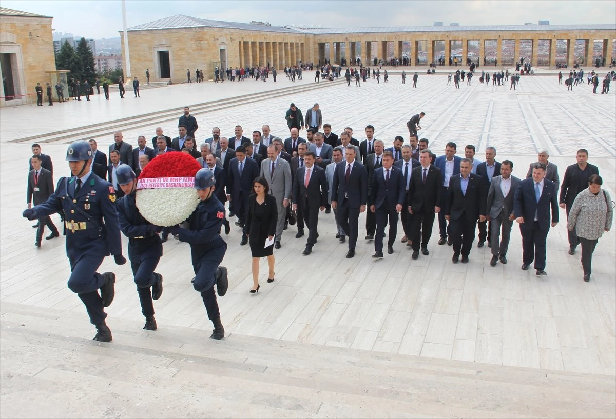 Cumhur İttifakı Belediye Başkanlarından Anıtkabir\'e Ziyaret