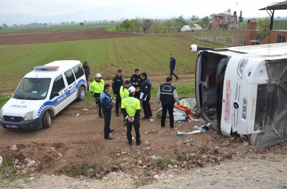 Denizli\'de Kaza Yapan Otobüsün, Öğrencileri Pamukkale-İzmir-Çanakkale Gezisine Götürdüğü Ortay Çıktı