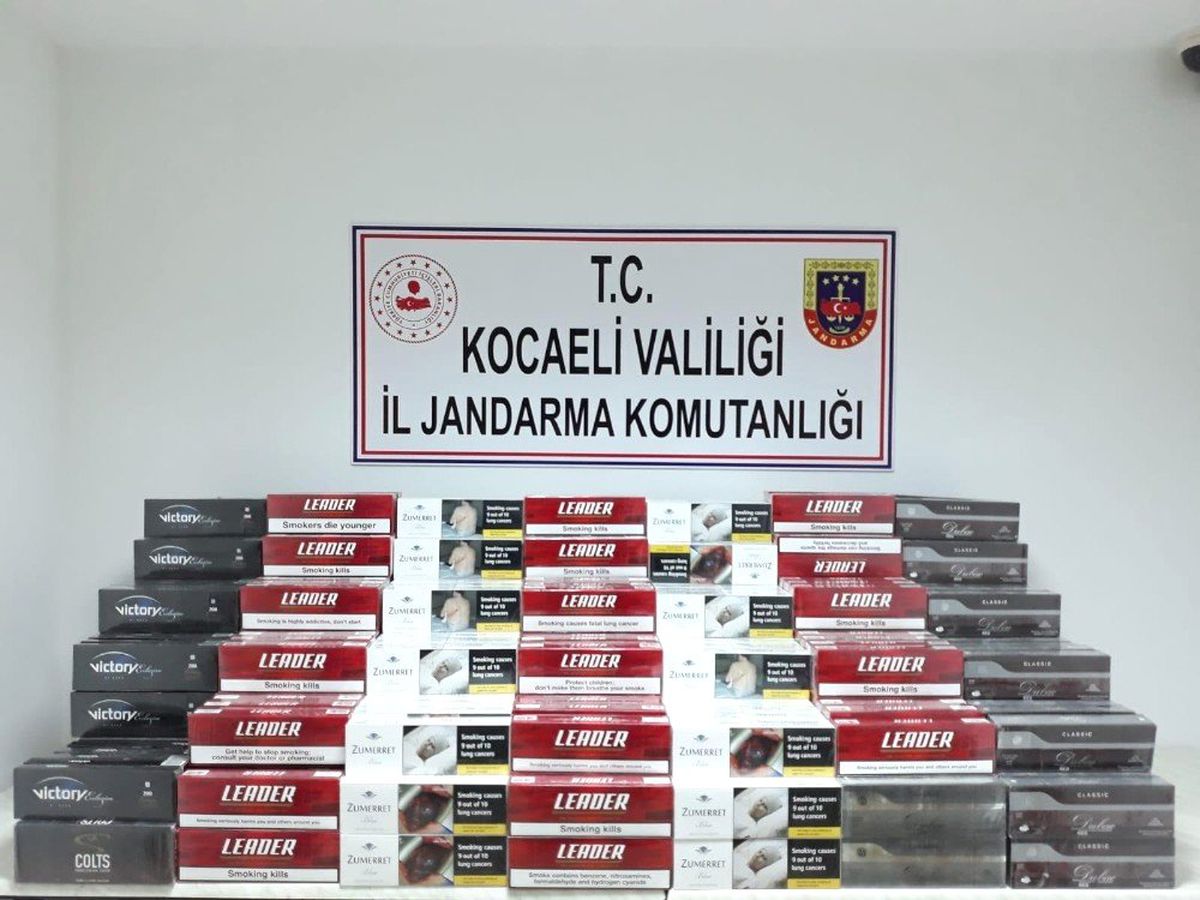 Kocaeli\'de 11 Bin 250 Paket Kaçak Sigara Yakalan Şahıs Serbest Bırakıldı
