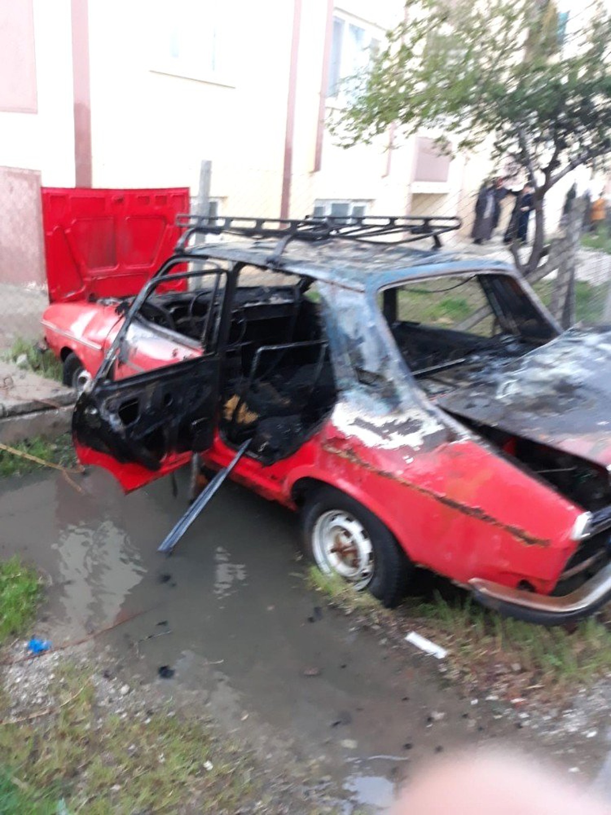 Park Halindeki Otomobil Alev Topuna Döndü