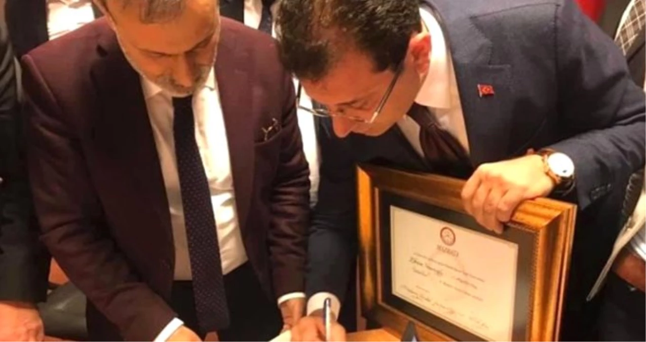 Ekrem İmamoğlu Mazbatasını Aldı!