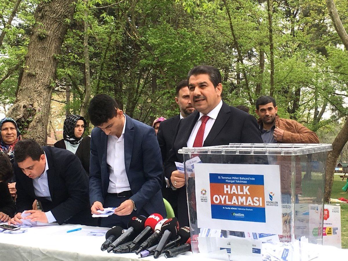 Esenler Halkı, Millet Bahçesinde Mangala "Evet" Dedi