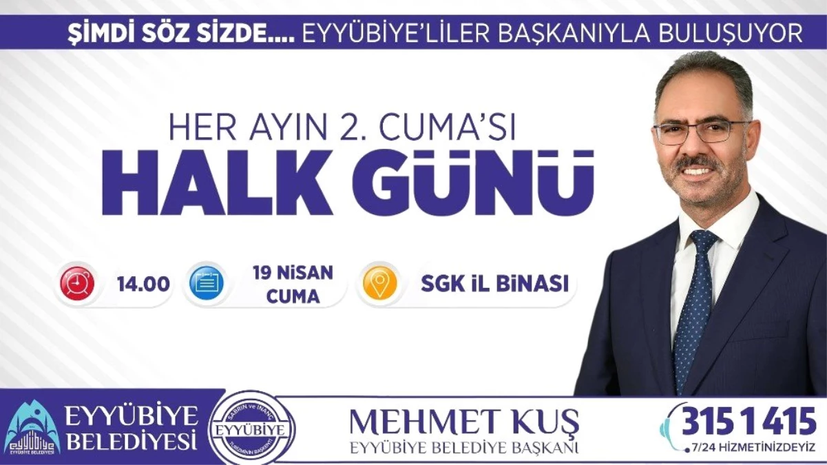 Eyyübiye\'de Halk Günü Buluşmaları