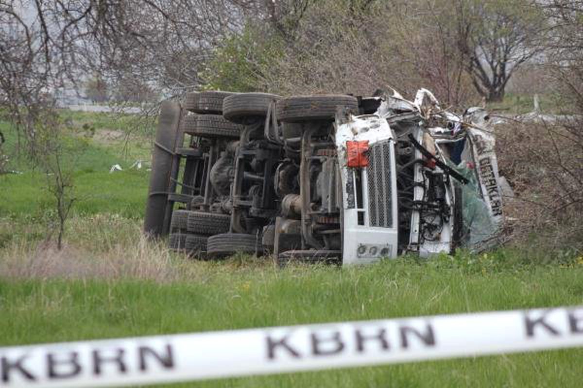Klor Yüklü Tanker Devrildi