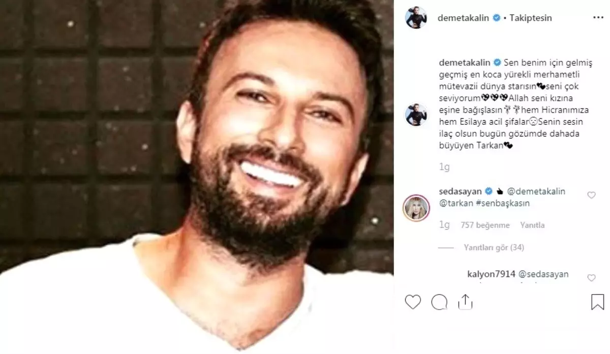 Demet Akalın, Megastar Tarkan Hayranlarını Korkuttu