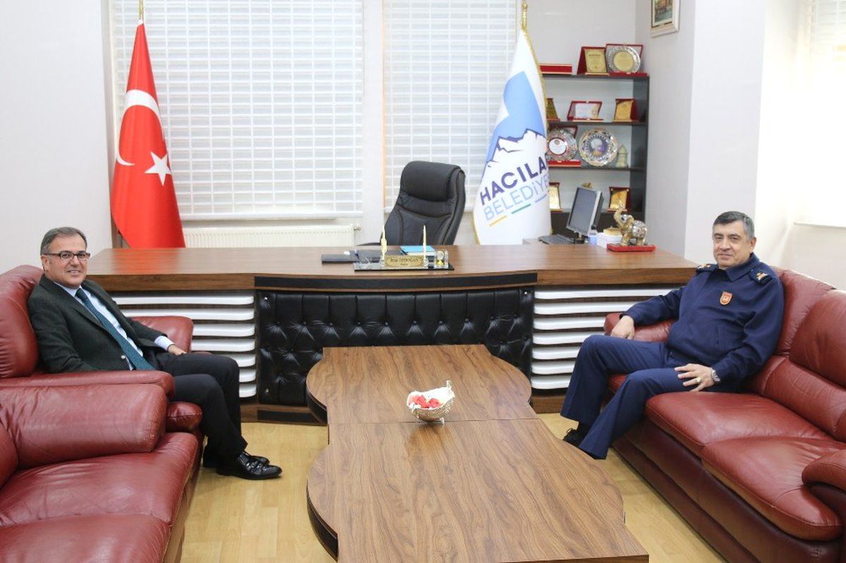 Garnizon Komutanı Teke\'den Başkan Özdoğan\'a Ziyaret