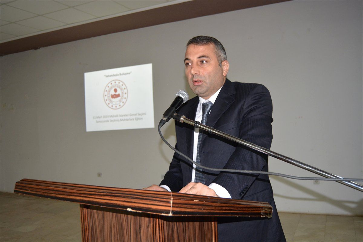 İslahiye\'de Daire Amirleri Muhtarlarla Buluştu
