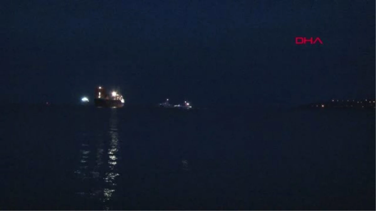 İstanbul- Kartal\'da Gemide Çıkan Yangını Mürettebatı Söndürdü