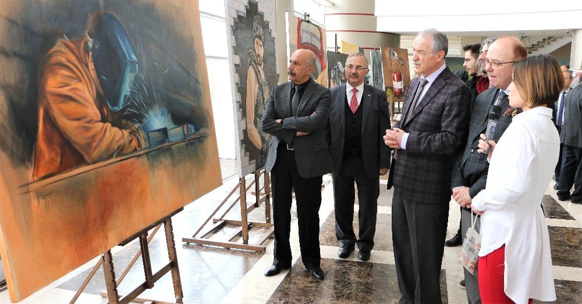 Kto Karatay\'da "Mesleki Eğitimde Sanat Rüzgarı" Sergisi