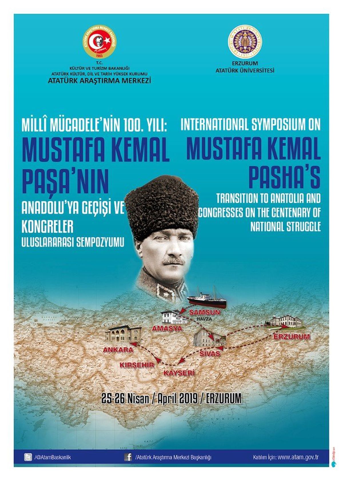 Millî Mücadele\'nin 100.yılı: Mustafa Kemal Paşa\'nın Anadolu\'ya Geçişi ve Kongreler" Sempozyumu...