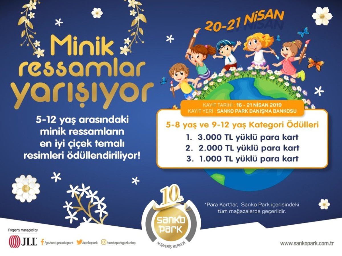 Sanko Park Ödüllü Resim Yarışması Düzenleyecek