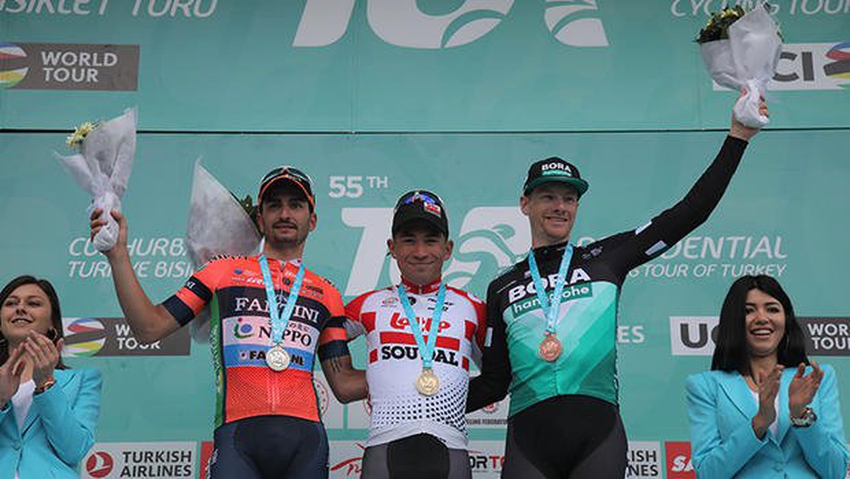 55. Cumhurbaşkanlığı Türkiye Bisiklet Turu 4. Etabını Caleb Ewan Kazandı