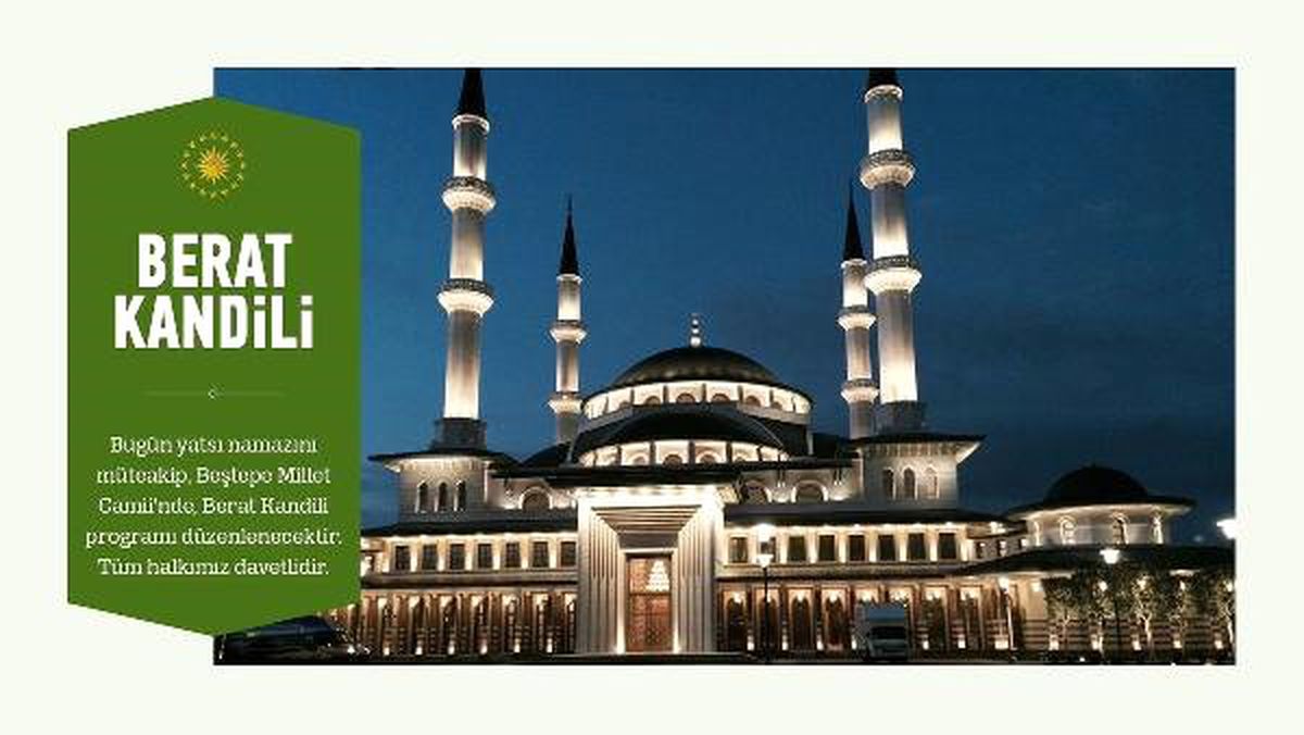 Beştepe Millet Camii\'nde Kandil Programı