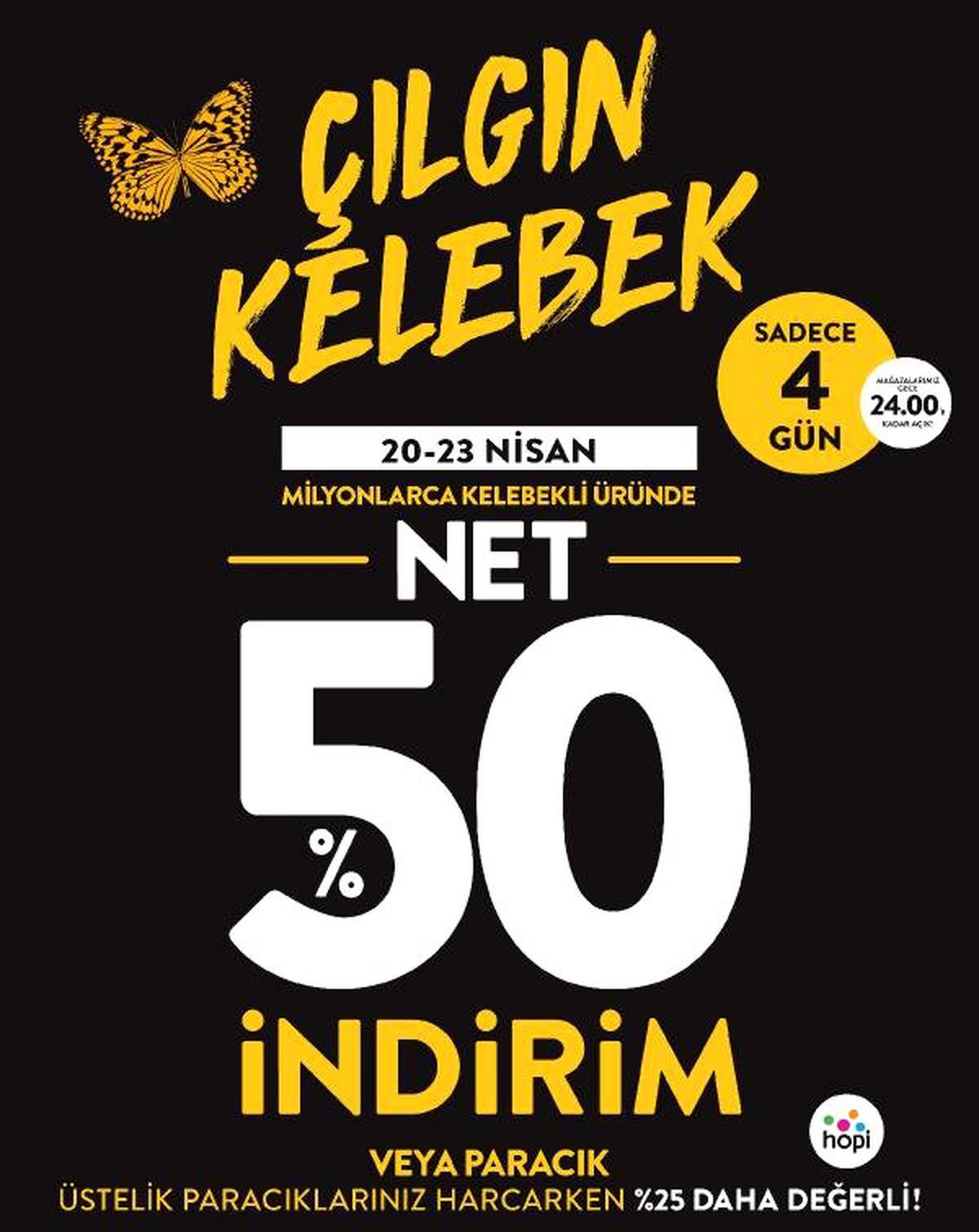 Boyner\'in \'Çılgın Kelebek\' İndirimi Başlıyor