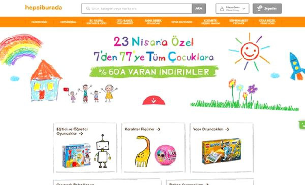 Hepsiburada 23 Nisan\'a Özel Kampanya Yaptı