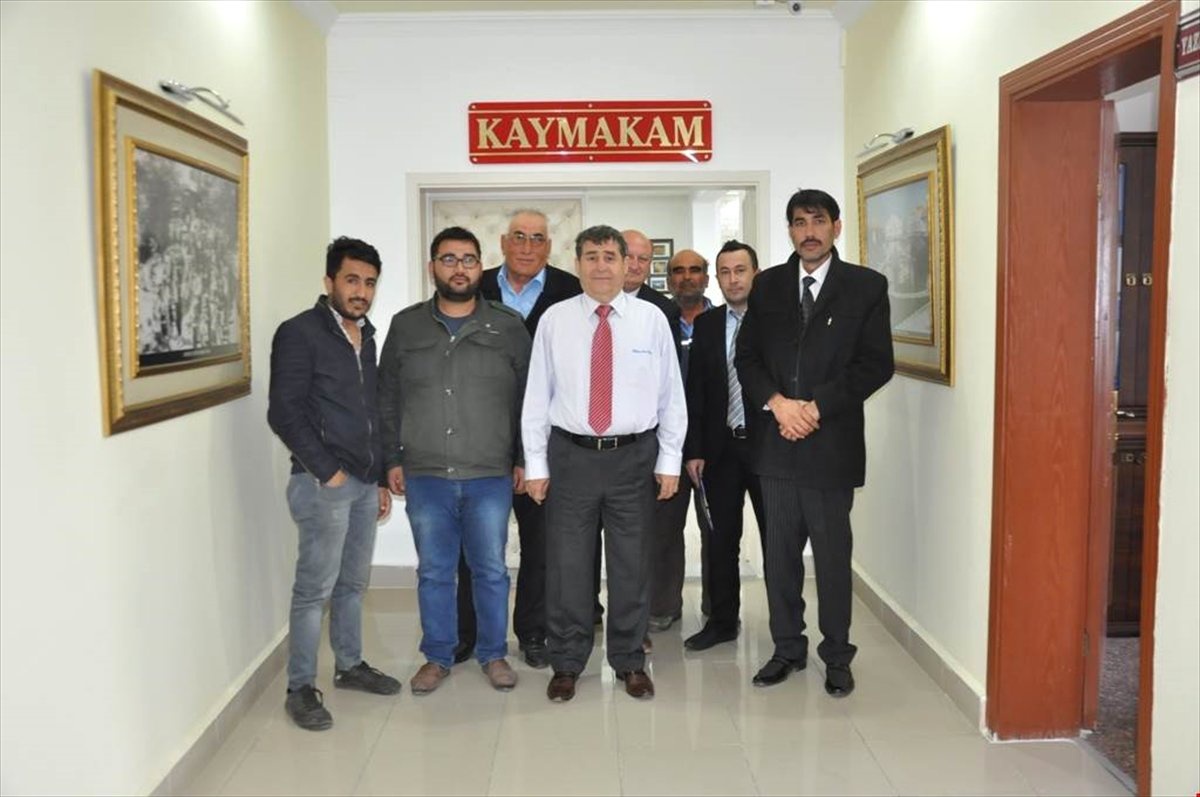 Muhtarlar Kaymakam Tortop\'u Ziyaret Etti