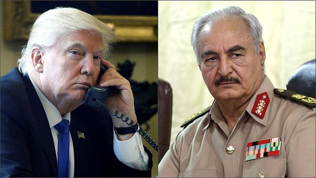 Trump Libya\'nın Başkenti Trablus\'u Ele Geçirmek İsteyen General Hafter ile Görüştü