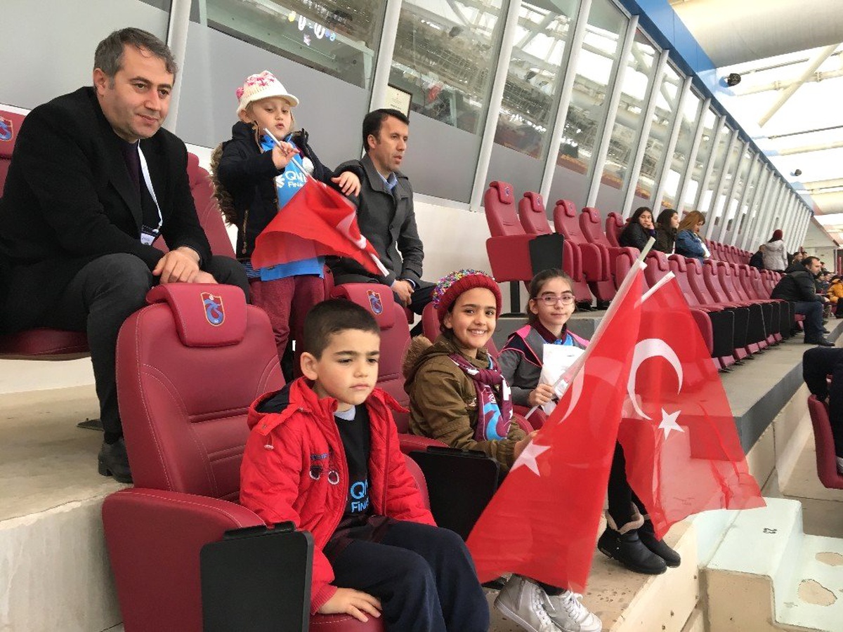 Basın Mensupları Trabzonspor Maçını Aileleriyle Birlikte İzledi